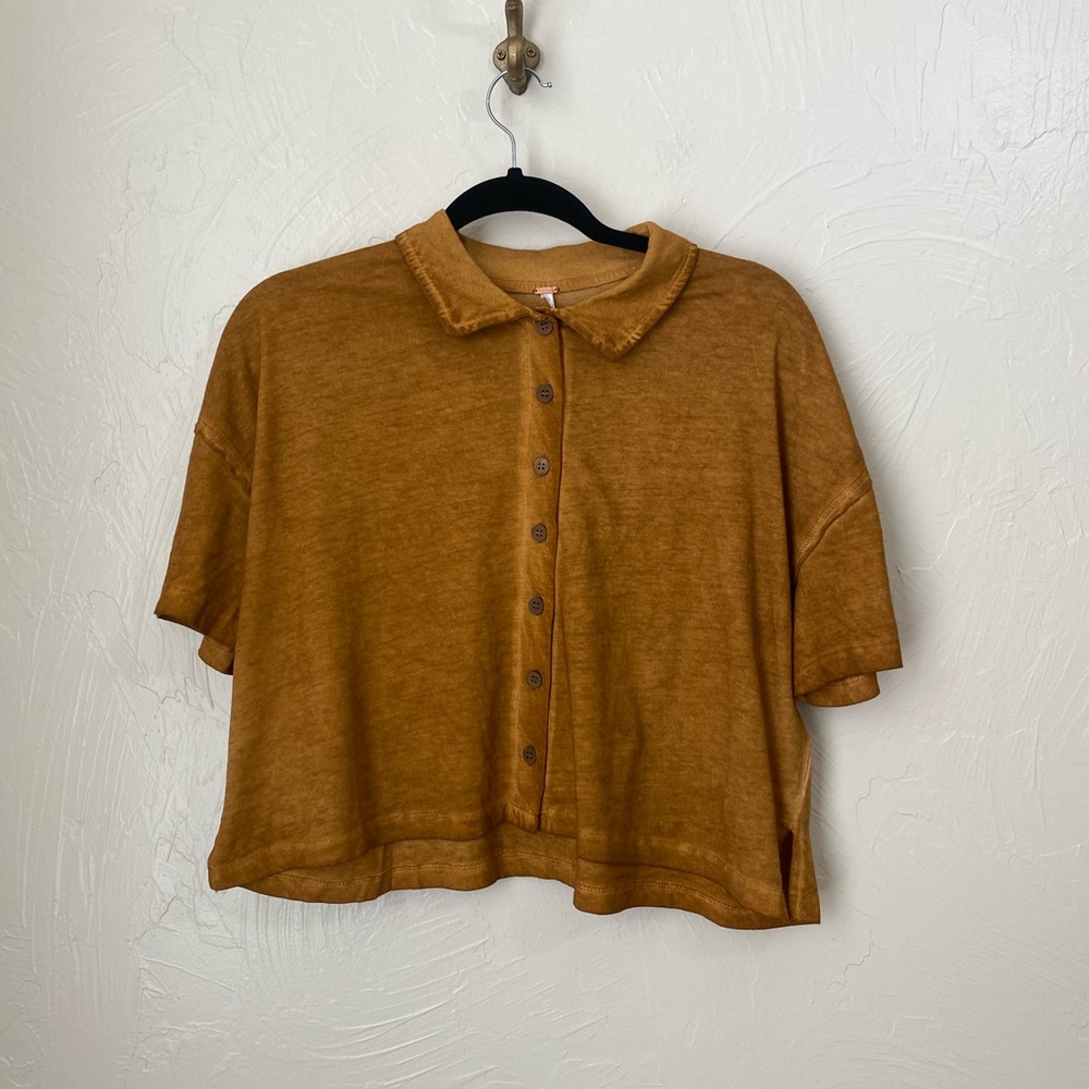 Free People weekend rush button down▪️size S hardly worn, like new. - Picture 3 of 9